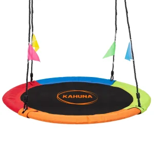 Kahuna Kids 1.2m Tree Saucer Swing Set Round 400kg With Straps Capacity Outdoor
