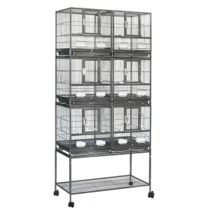 YES4PETS 208cm XXL Stackable Breeding Bird Budgies Aviary Cage
