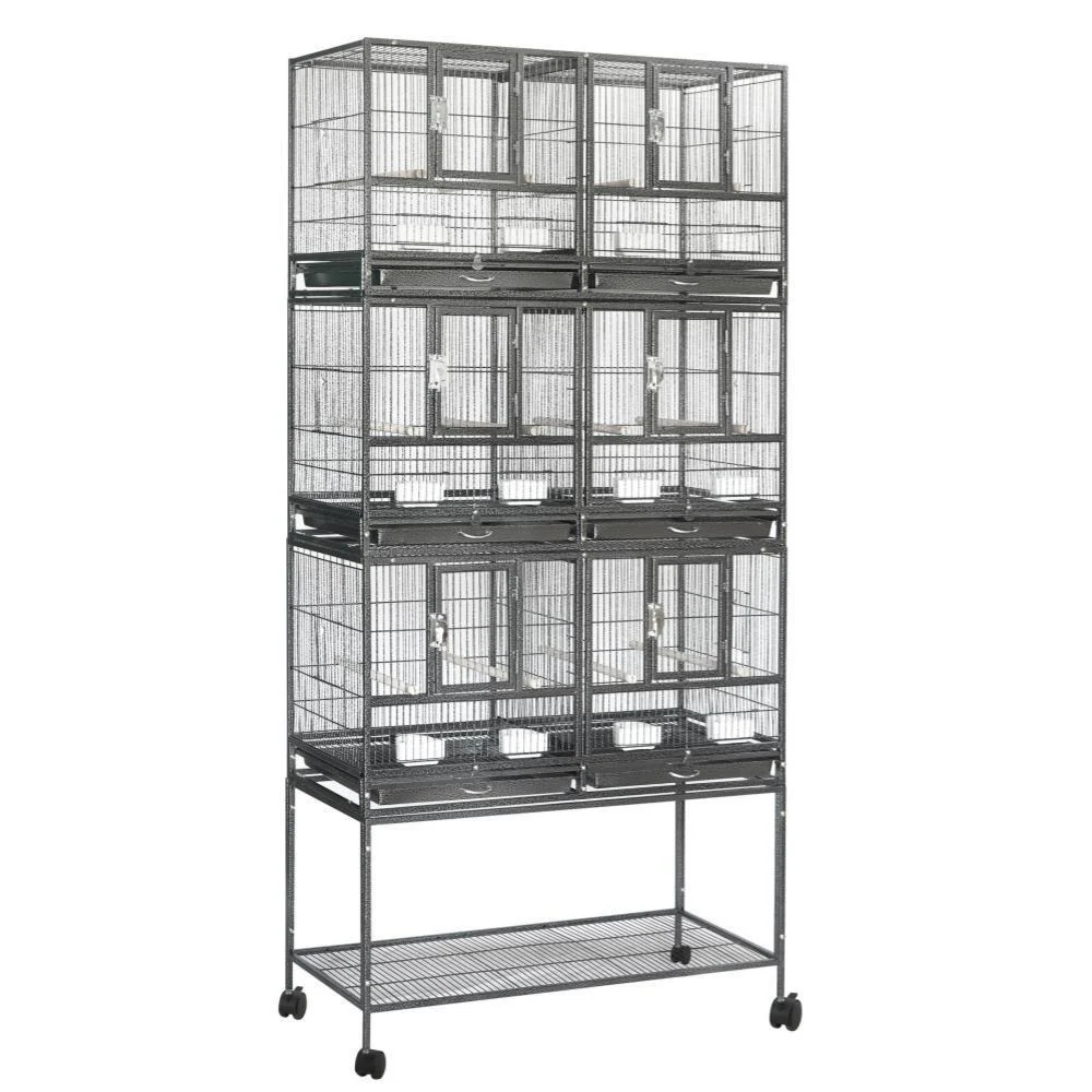 YES4PETS 208cm XXL Stackable Breeding Bird Budgies Aviary Cage