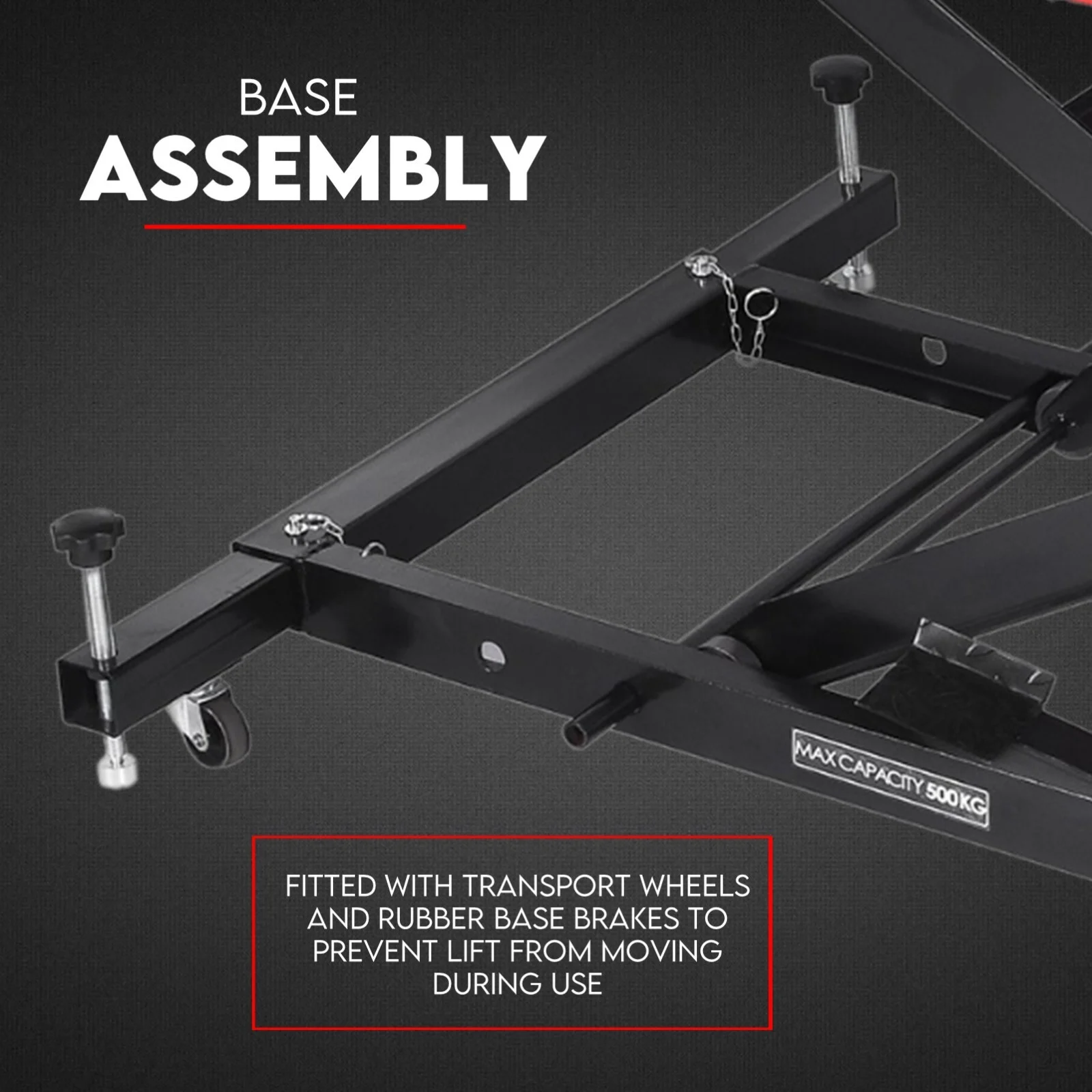 500Kg Hydraulic Motorcycle Lift Motorbike Stand Bike Jack Hoist Lift Table