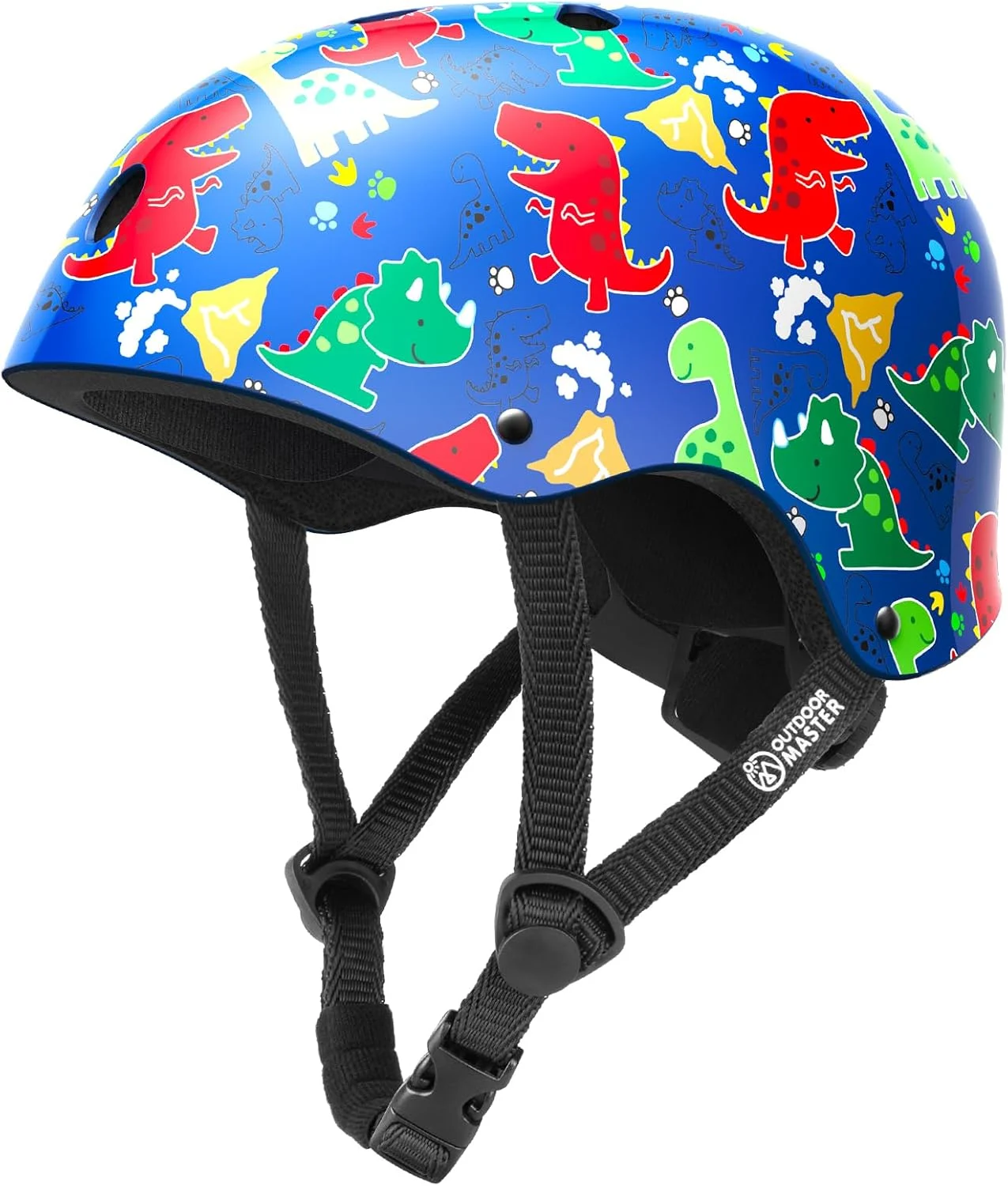 OutdoorMaster Youth & Kids Bike Helmet - Adjustable Multi-Sports Skateboard Helmet with Removable Liners for Balance Bike, Kids Scooter, One Wheel